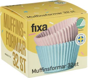 Fixa Muffinformar Rosa och Blå