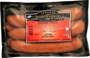 Sorunda korvfabrik Chorizo Kötthalt 86% 5-p