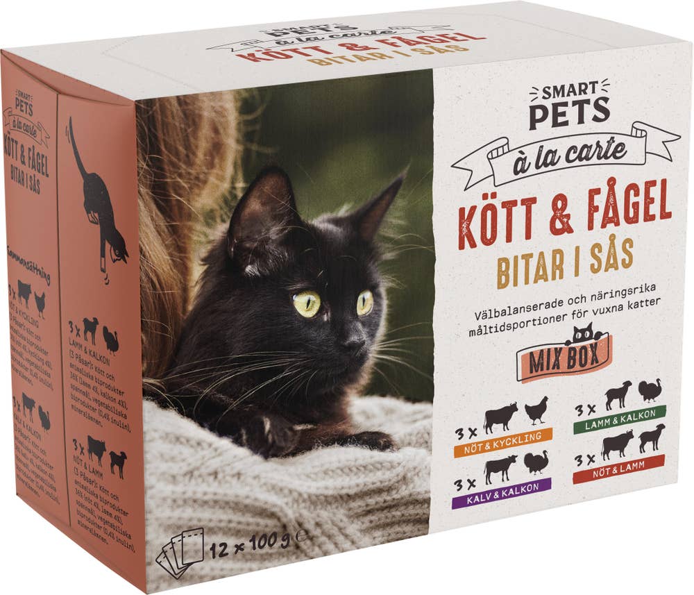 Kattmat Multipack Kött i Sås 12x100g