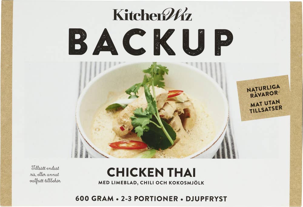Backup Chicken Thai 2-3 Port Fryst