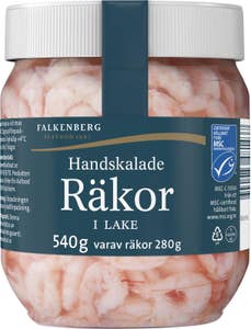 Falkenberg Seafood Räkor Handskalade i Lake MSC 280/540g