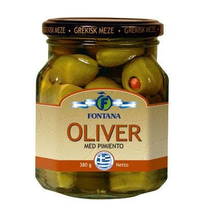 Ej sorterad Oliver med pimiento Fontana