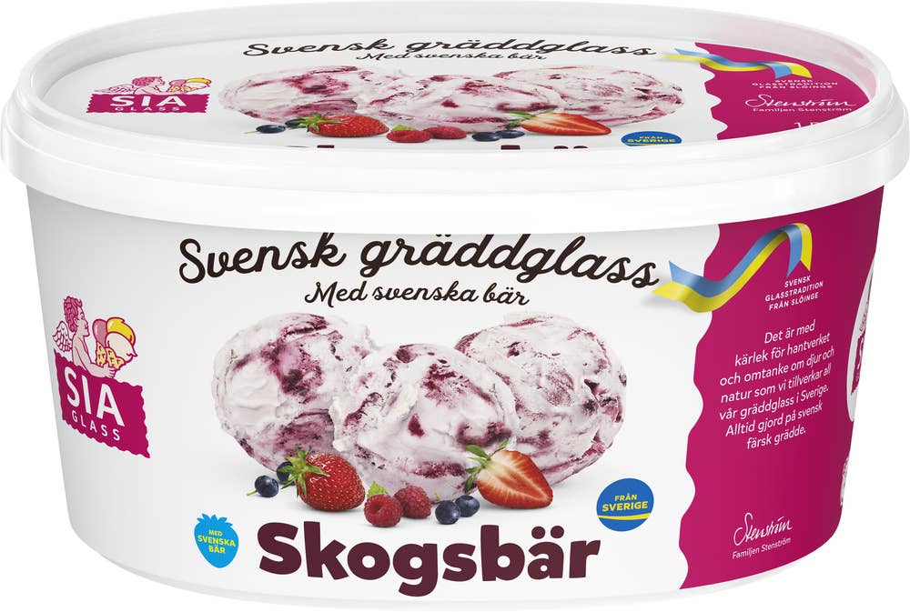 SIA Glass Gräddglass Skogsbär