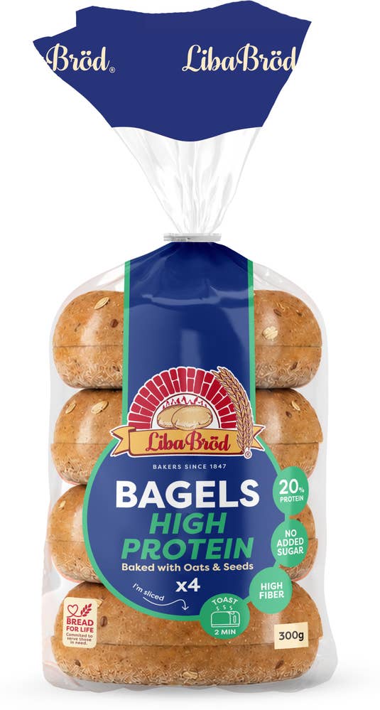 Liba Bröd Bagels Protein 4-p