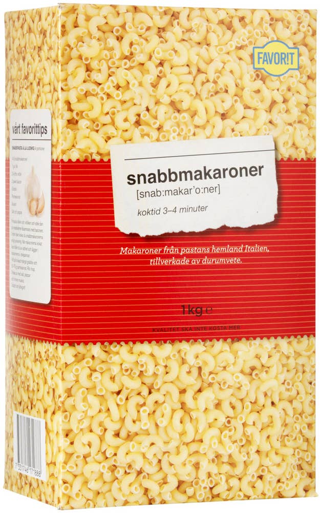 Favorit Snabbmakaroner Favorit