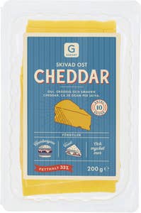 Garant Cheddar Skivad Hamburgerost 33%