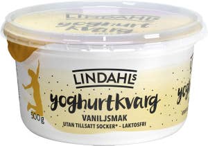 Lindahls Yoghurtkvarg Vanilj 0,3% Laktosfri Utan Tillsatt Socker