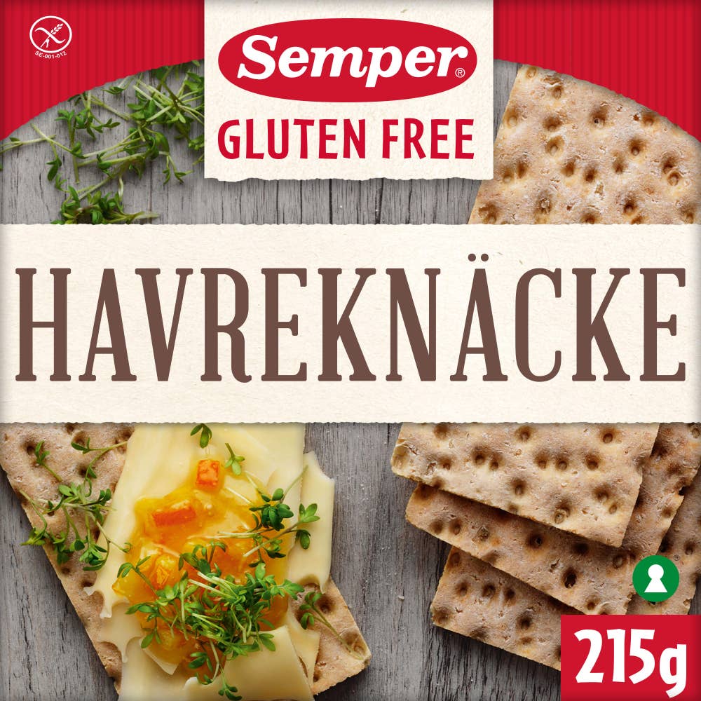 Semper Havreknäcke Glutenfri