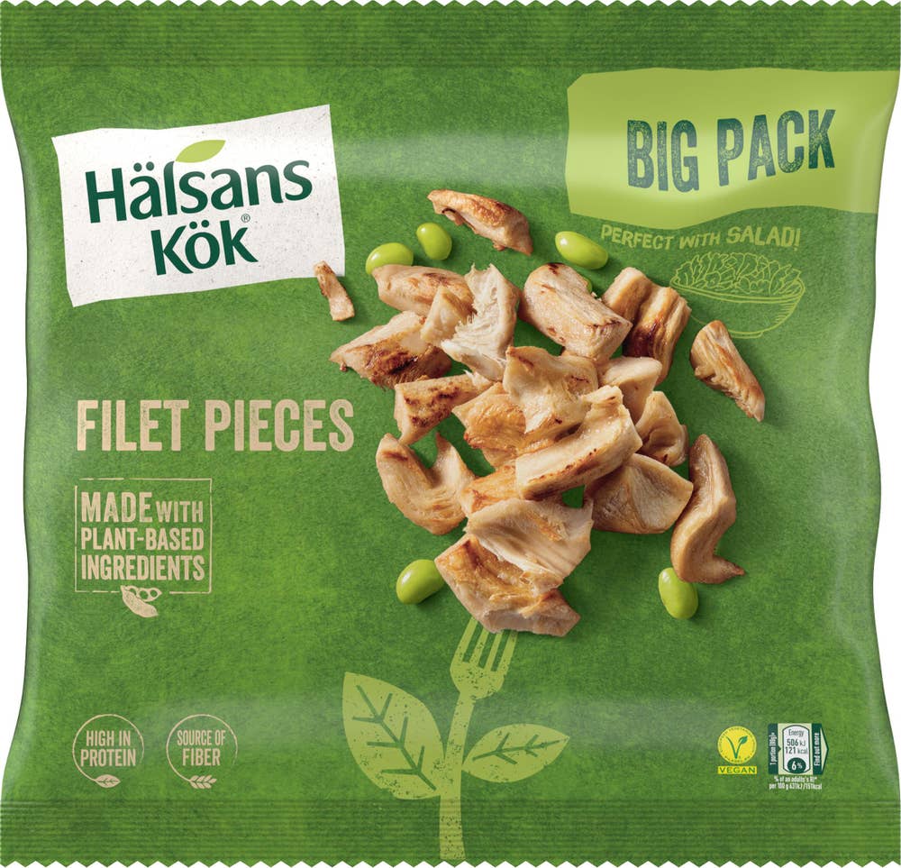 Hälsans Kök Filet Pieces Vegan Fryst 700g Hälsans Kök