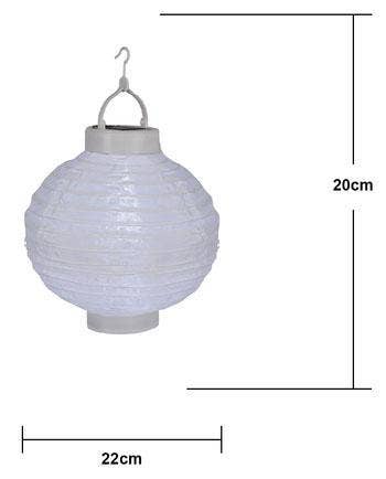 Star Trading Solcell Papperslykta Festival Vit
