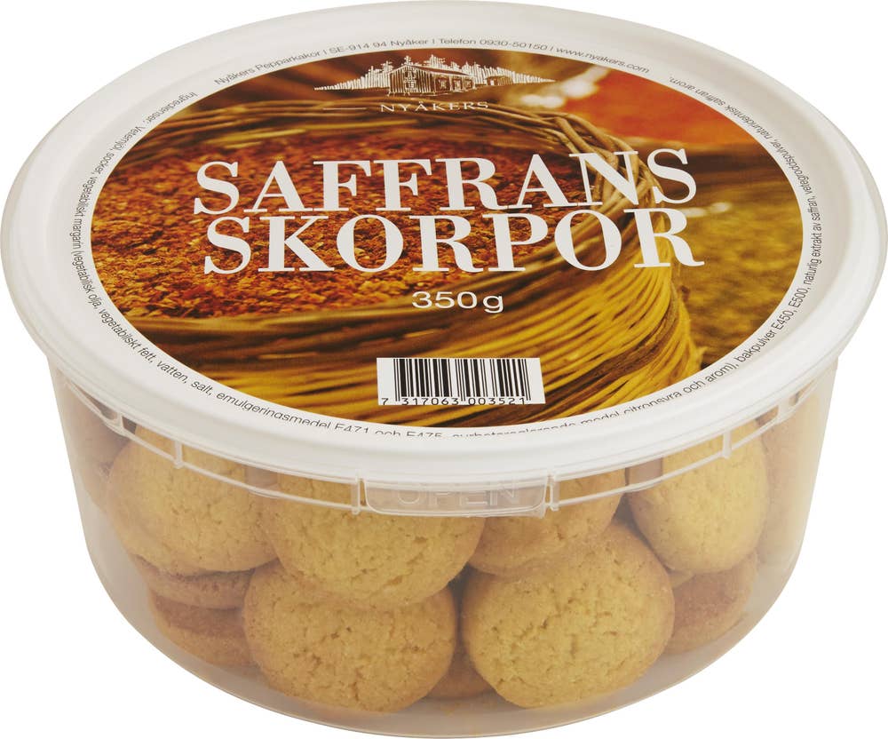 Nyåkers Saffransskorpor 350g Nyåkers