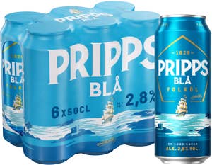 Pripps Blå Öl 2,8% 6x50cl