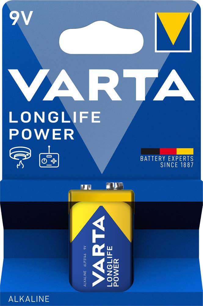Varta Alkaliskt Batteri 9V Longlife Power