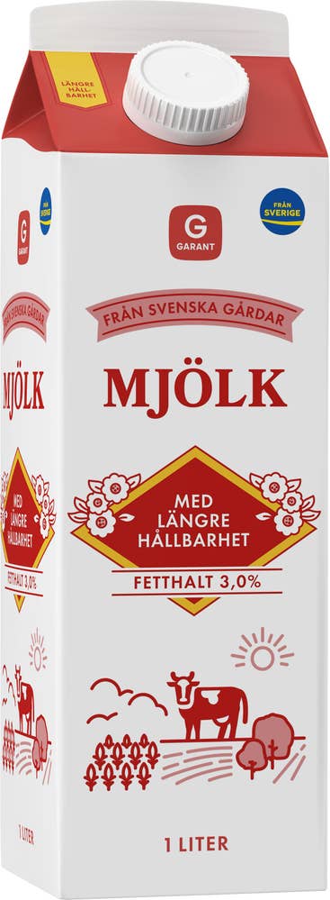 Garant Standardmjölk Längre Hållbarhet 3%