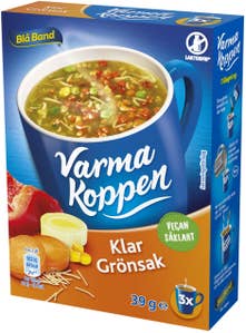 Blå Band Varma Koppen Soppa Klar Grönsak 3x2dl