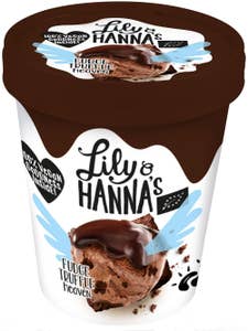 Lily & Hanna's Rawfood Ice Dream Glass Fudge Truffle Heaven Vegansk EKO Lily & Hanna's