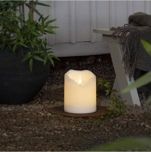 Star Trading LED Blockljus Flamme Grand 16x20cm