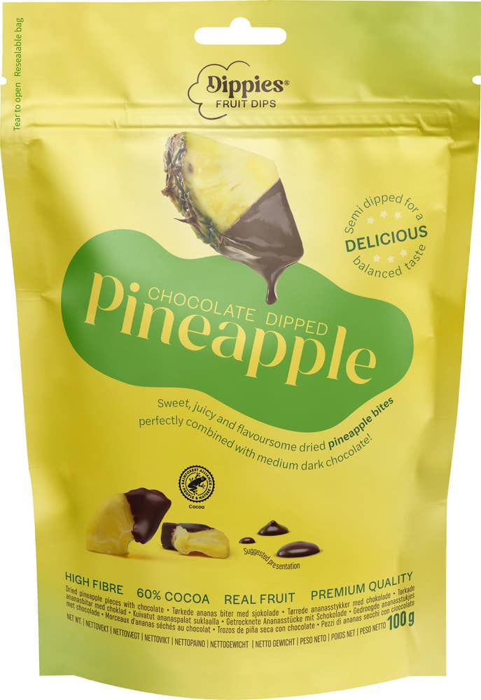 Dippies Fruit Dips Chokladdoppad Ananas
