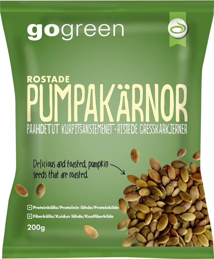 GoGreen Rostade Pumpakärnor Gogreen