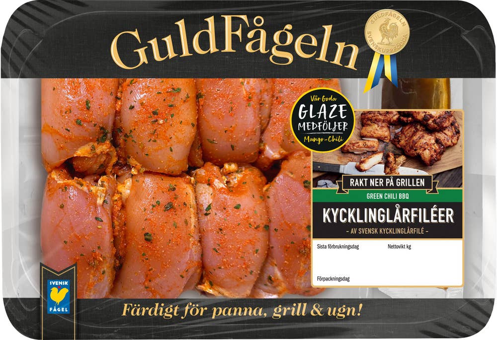 Guldfågeln Kycklinglårfilé Green Chili BBQ