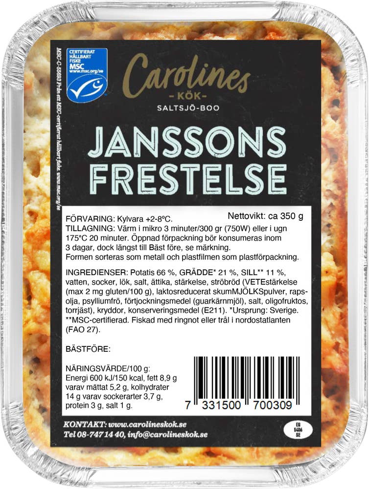 Carolines Kök Janssons Frestelse