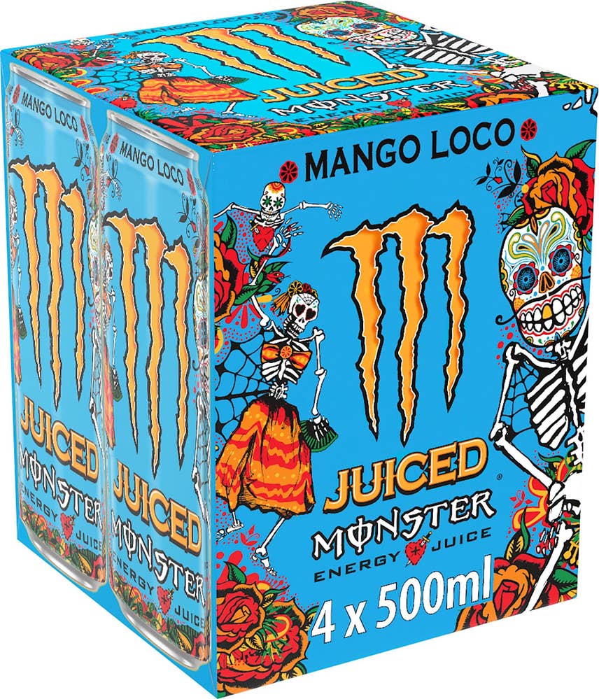 Monster Energy Energidryck Mango Loco 4x50cl