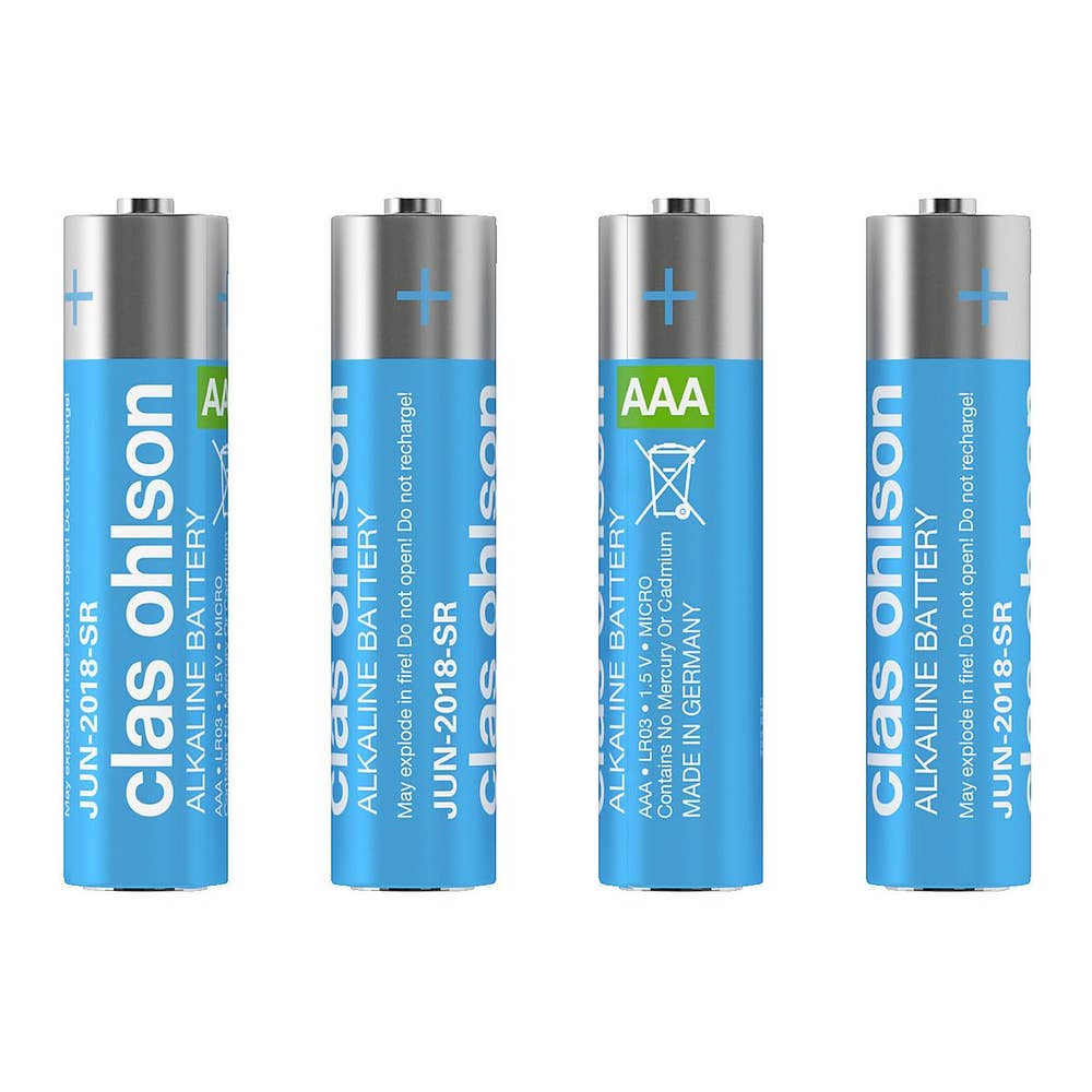 Clas Ohlson Alkaliskt Batteri AAA/LR03 4-p Clas Ohlson