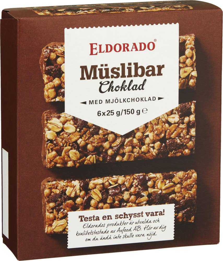 Eldorado Müslibars Choklad 6x25g