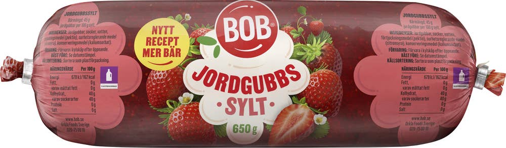 Bob Jordgubbssylt Refill