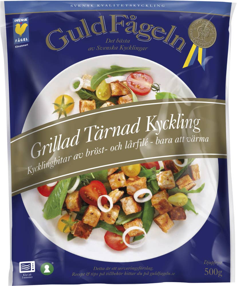 Guldfågeln Grillad Kyckling Tärnad Fryst