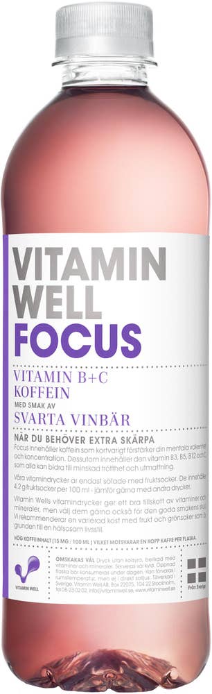Vitamin Well Focus Svarta Vinbär