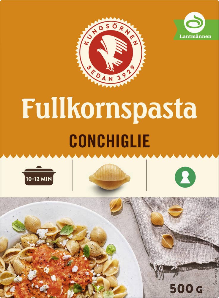 Kungsörnen Conchiglie Fullkornspasta