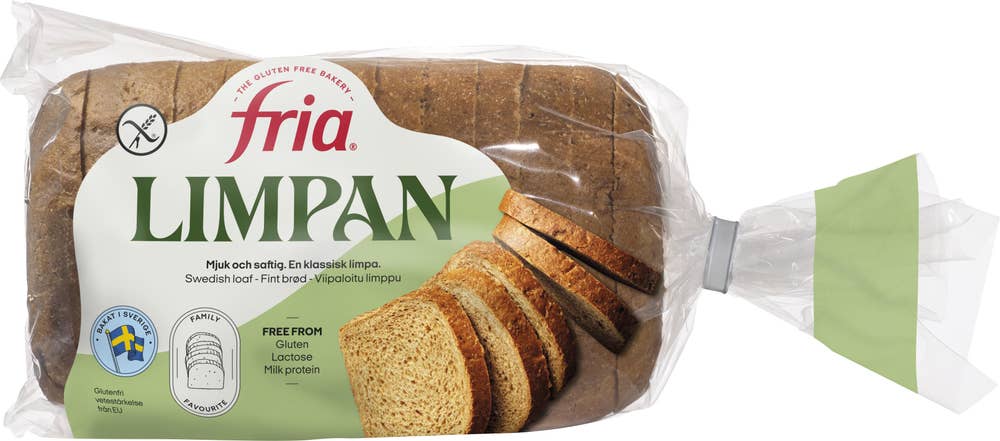 Fria Limpan Formbröd Glutenfri Fryst