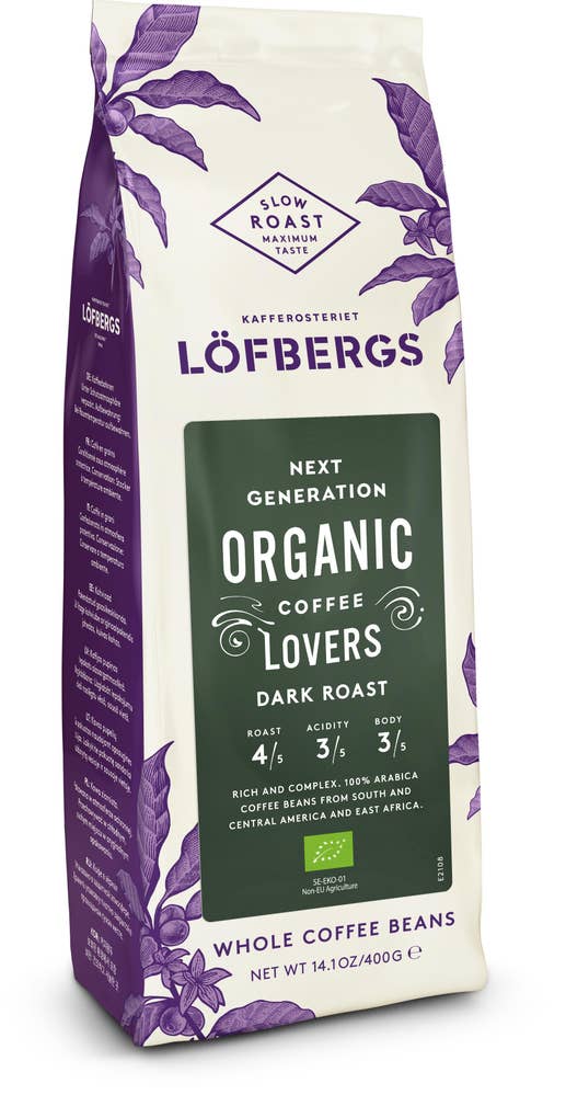 Löfbergs Hela Kaffebönor Mörkrost EKO