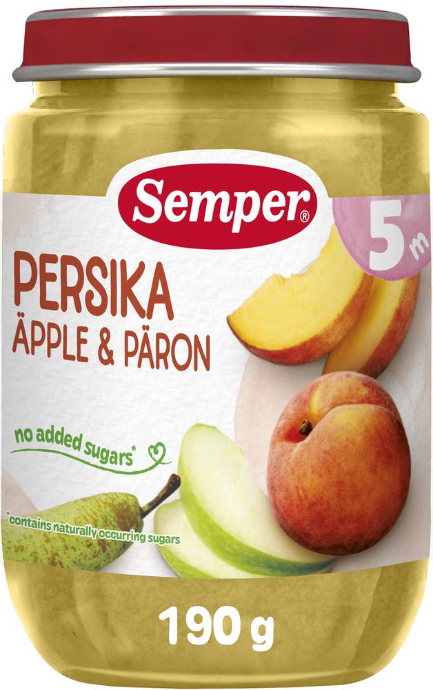 Puré Persika & Päron +5M