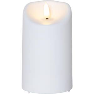 Star Trading Blockljus LED Flamme Vit 13cm