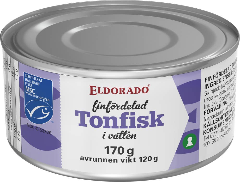 Tonfisk Finfördelad i Vatten MSC