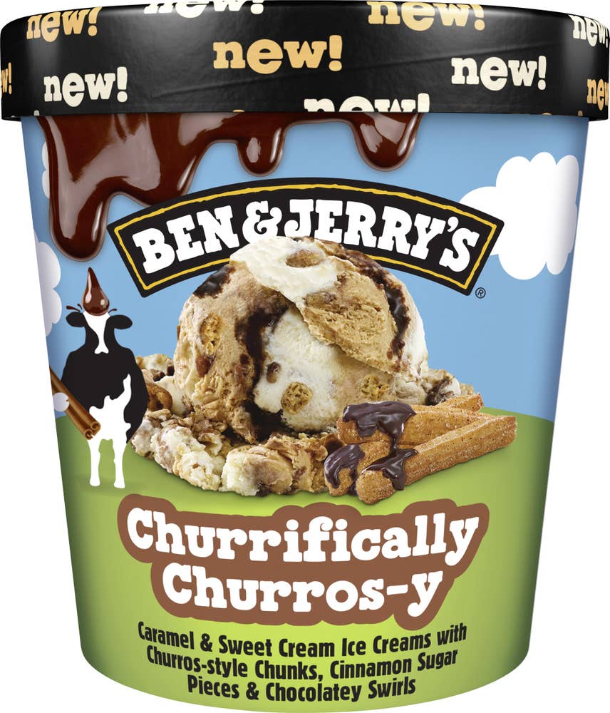 Ben & Jerry's Glass Churrifically Churros-y Fairtrade