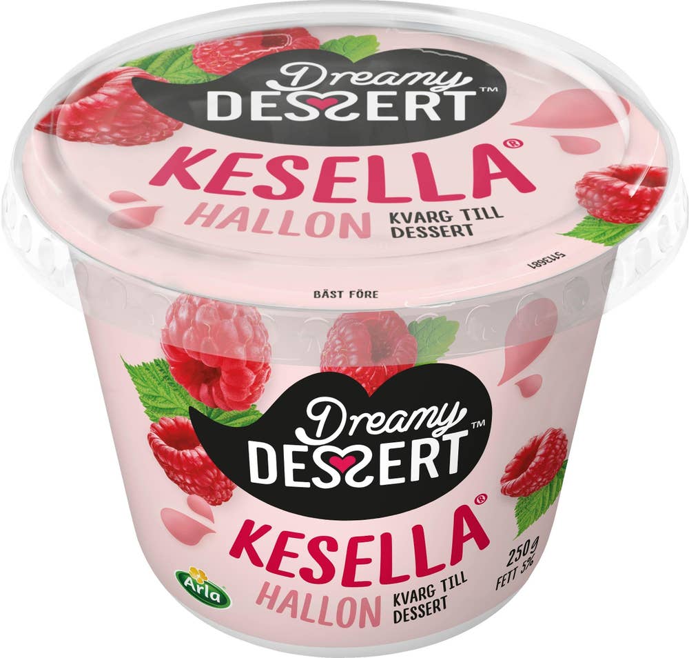 Dreamy Dessert Kesella Dessertkvarg Hallon 5%