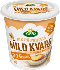 Arla® Mild Kvarg Persika & Passion Laktosfri Utan Tillsatt Socker 0,2%