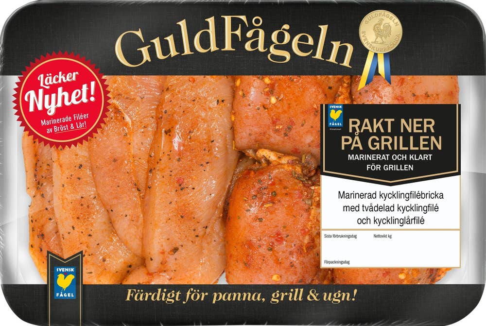 Guldfågeln Kycklingfilébricka BBQ