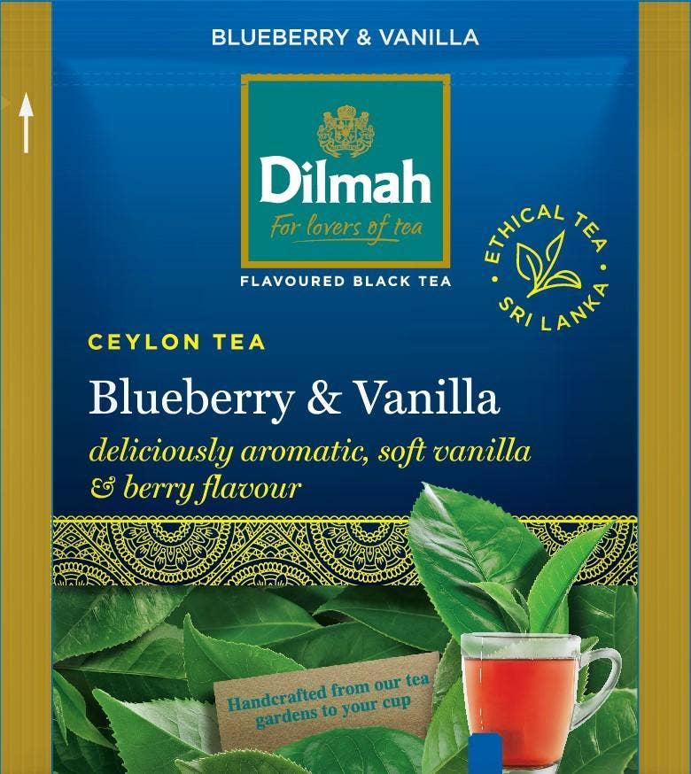 Dilmah Svart Te Blåbär & Vanilj