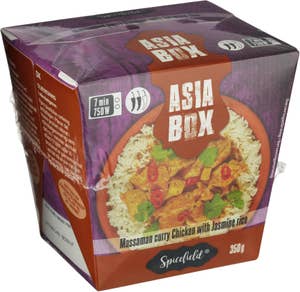 Spicefield Asia Box Massaman Curry Kyckling med Jasminris Fryst