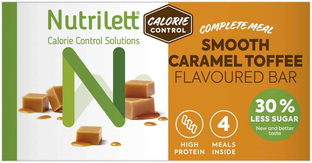 Nutrilett Bar Smooth Caramel Toffee 4x57g