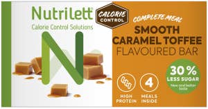 Nutrilett Bar Smooth Caramel Toffee 4x57g