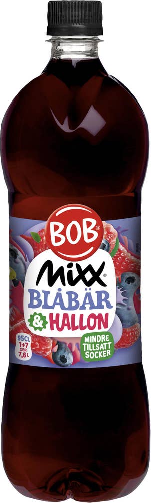 Bob Saft Blåbär/Hallon 0,95L BOB