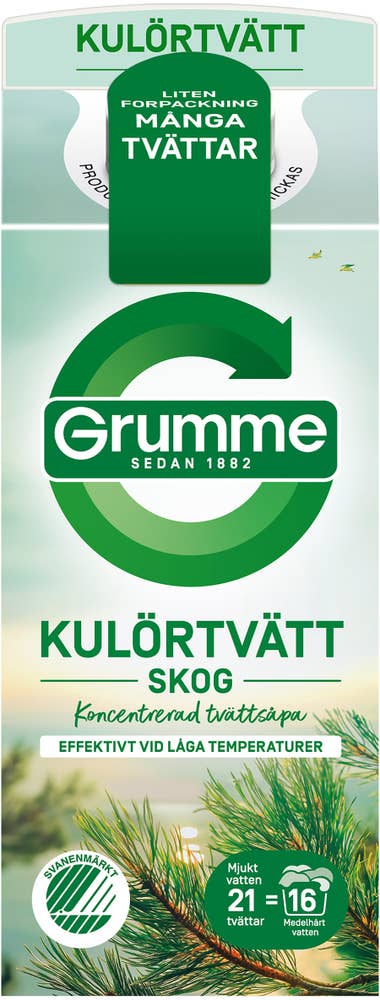 Grumme Flytande Kulörtvätt Skog
