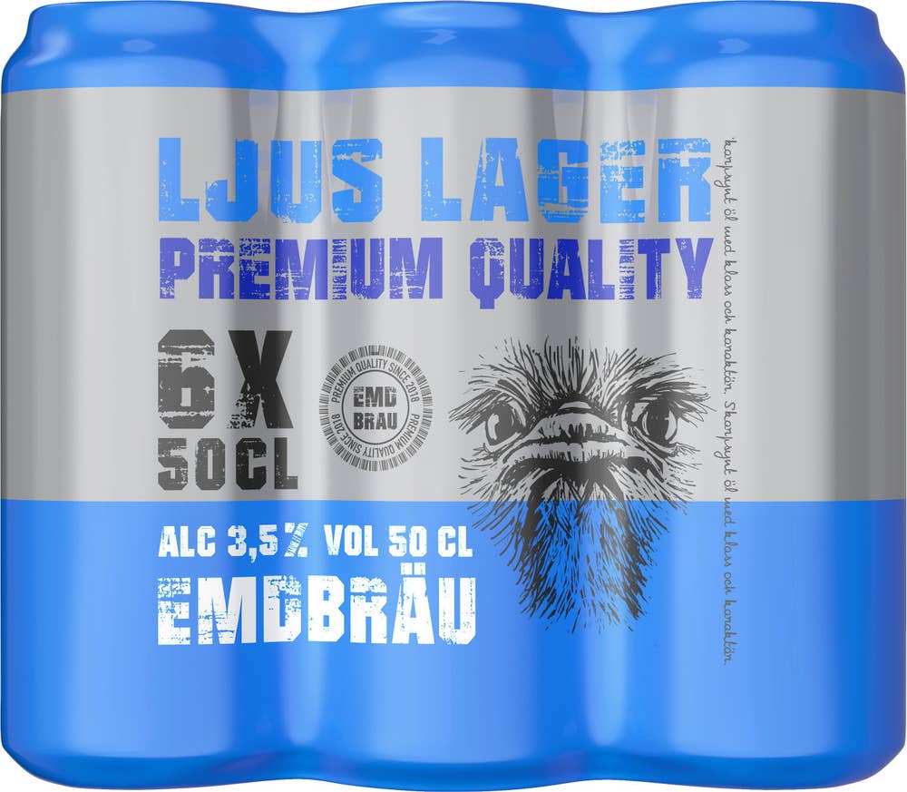 Öl Ljus Lager 3,5% 6x50cl