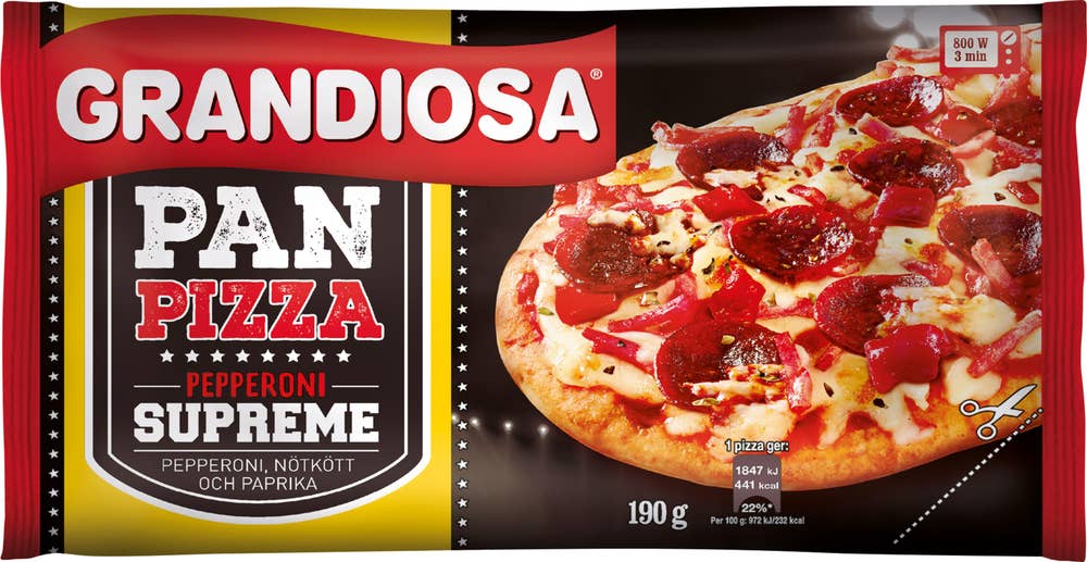 Grandiosa Pan Pizza Supreme Mini Fryst Grandiosa