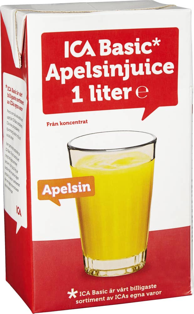 Ej sorterad Apelsinjuice 1L Ica Basic